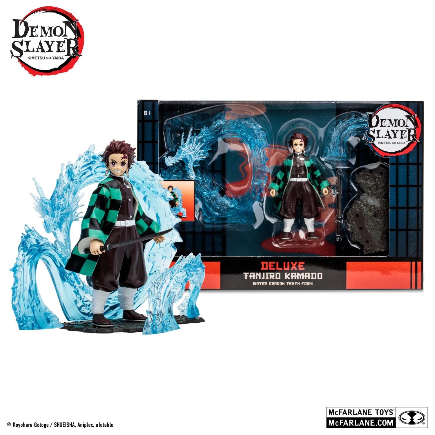 McFarlane Demon Slayer 5inch Deluxe Action Figure Wave 2 - Tanjiro With Water Dragon Accessories 3 McFarlane Demon Slayer 5inch Deluxe Action Figure Wave 2 - Tanjiro With Water Dragon Accessories