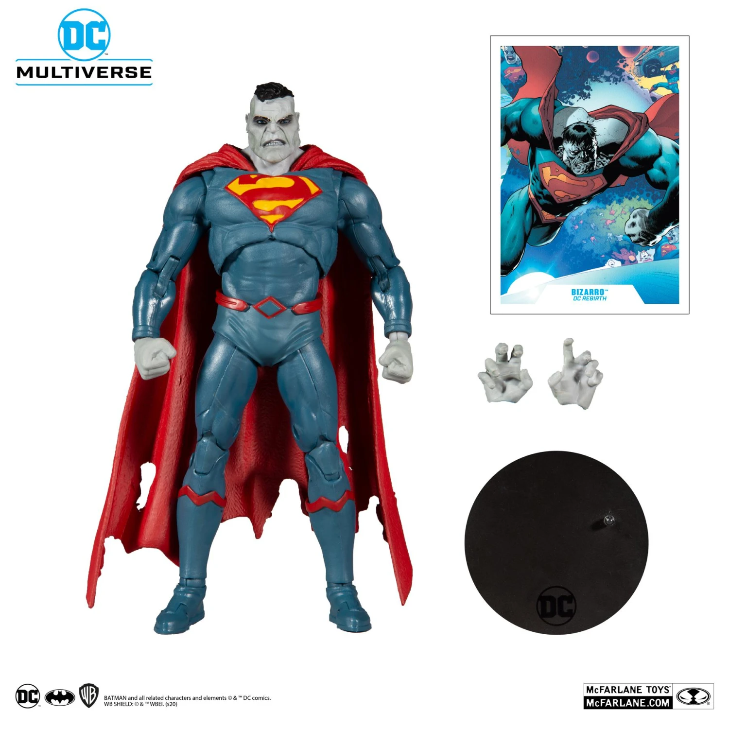 McFarlane DC Multiverse Action Figure Wave 5 - Superman Bizarro 4 McFarlane DC Multiverse Action Figure Wave 5 - Superman Bizarro - Image 2