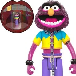 SUPER7 The Muppets Electric Mayhem Band Reaction Action Figure - Animal (Glitter)