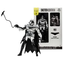 McFarlane DC Multiverse 7 Inch Action Figure - Batman (Batman: White Knight) (Line Art) (Gold Label)