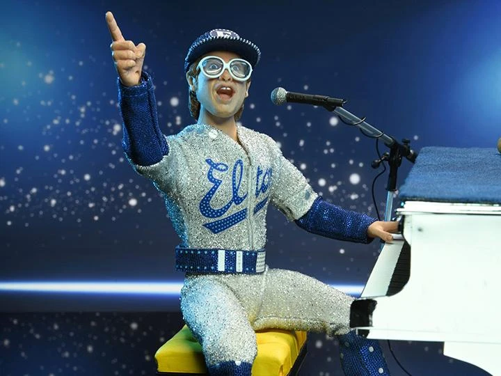 NECA Ultimate 8 Inch Scale Action Figure - Elton John With Piano (Live 1975) 4 NECA Ultimate 8 Inch Scale Action Figure - Elton John With Piano (Live 1975) - Image 2