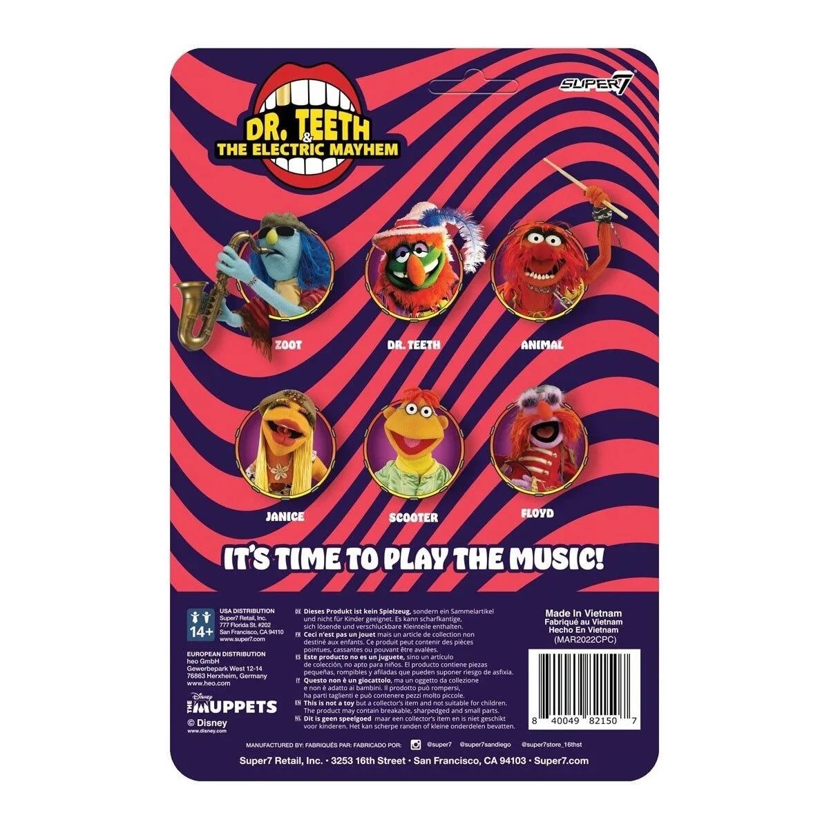 SUPER7 The Muppets Electric Mayhem Band Reaction Action Figure - Floyd 5 SUPER7 The Muppets Electric Mayhem Band Reaction Action Figure - Floyd - Image 3