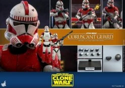 Coruscant Guard Clone Trooper - Star Wars: The Clone Wars Hot Toys Collectibles 1/6 Scale Action Figure -Hasbro Store 816ta0gueql ac sl1500
