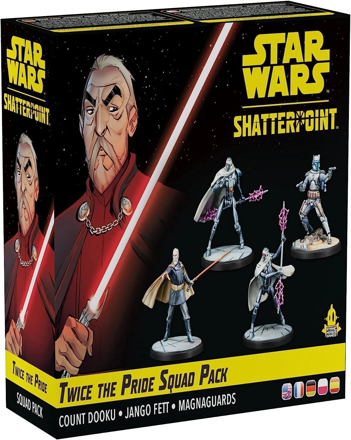 Atomic Mass Games Star Wars Shatterpoint: Twice The Pride (Count Dooku Squad) Expansion Pack 3 Atomic Mass Games Star Wars Shatterpoint: Twice The Pride (Count Dooku Squad) Expansion Pack