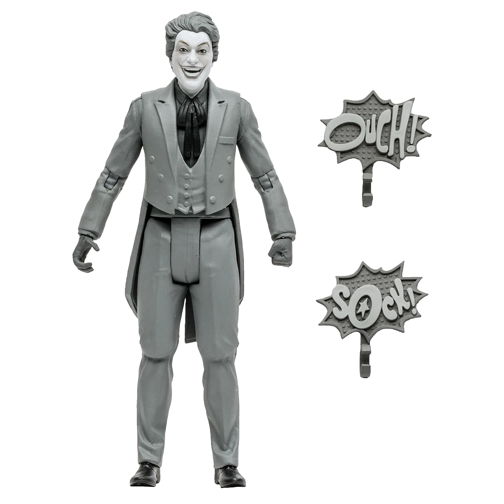 McFarlane DC Retro Batman 66 Action Figure Wave 4 - Joker (Black & White) 4 McFarlane DC Retro Batman 66 Action Figure Wave 4 - Joker (Black & White) - Image 2