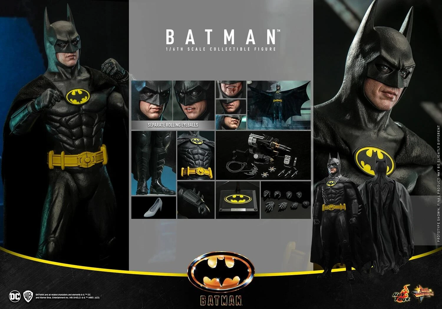 *PRE-ORDER Batman - Batman 1989 Hot Toys Collectibles 1/6 Scale Action Figure 9 *PRE-ORDER Batman - Batman 1989 Hot Toys Collectibles 1/6 Scale Action Figure - Image 7