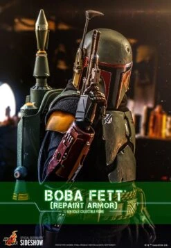 Boba Fett (Repainted Armour Version) - Star Wars Hot Toys Collectibles 1/6 Scale Action Figure -Hasbro Store boba fett repaint armor star wars gallery 60ee536b1571a