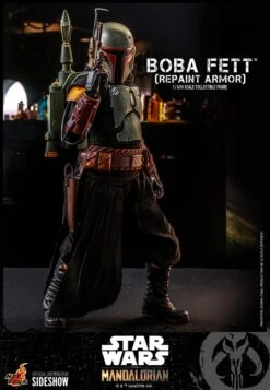 Boba Fett (Repainted Armour Version) - Star Wars Hot Toys Collectibles 1/6 Scale Action Figure -Hasbro Store boba fett repaint armor star wars gallery 60ee536c19dbd
