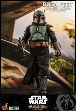 Boba Fett (Repainted Armour Version) - Star Wars Hot Toys Collectibles 1/6 Scale Action Figure -Hasbro Store boba fett repaint armor star wars gallery 60ee536cbc0e8