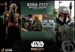 Boba Fett (Repainted Armour Version) - Star Wars Hot Toys Collectibles 1/6 Scale Action Figure -Hasbro Store boba fett repaint armor star wars gallery 60ee536e9ea63