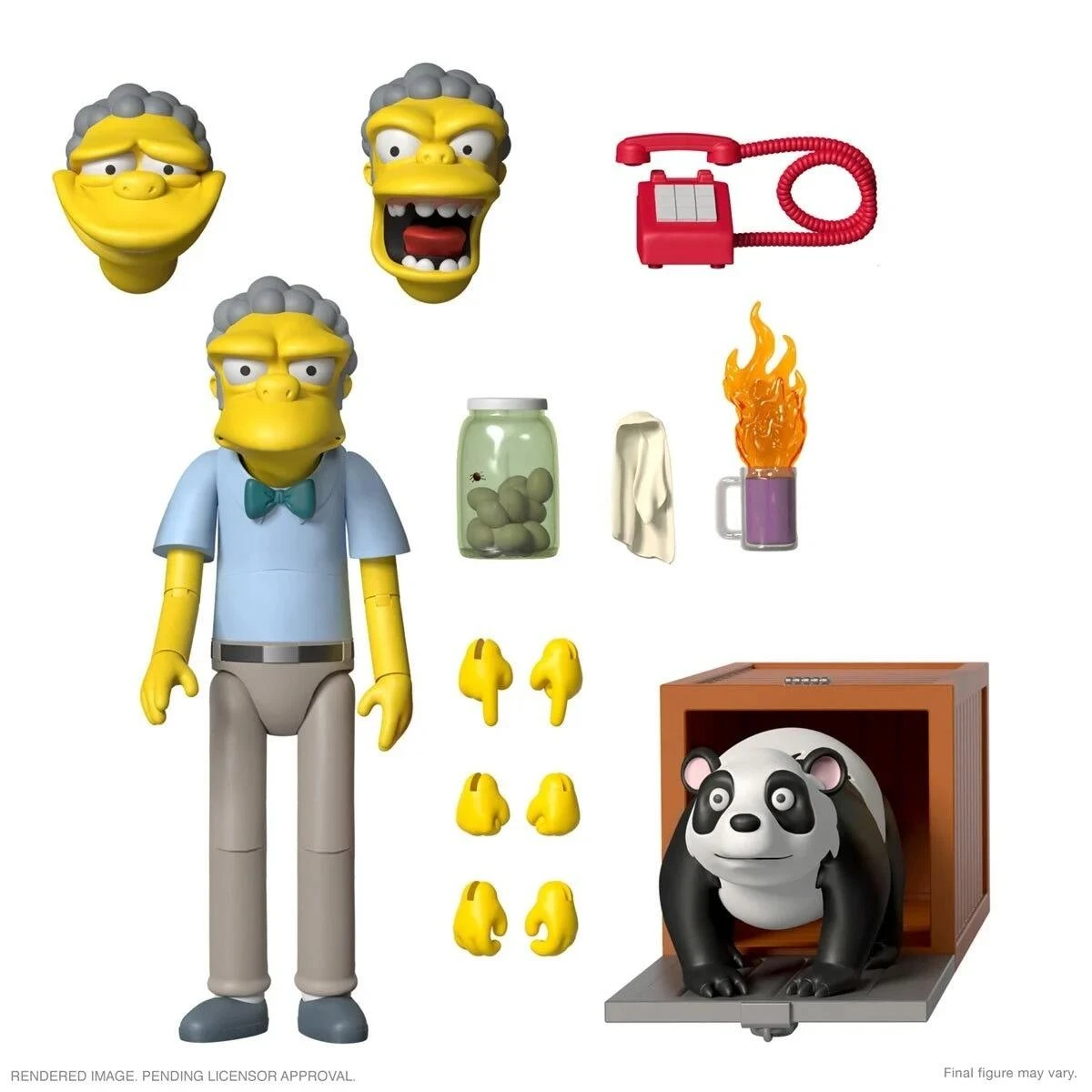 SUPER7 The Simpsons ReAction Ultimates! Action Figure Wave 1 - Moe Szyslak 3 SUPER7 The Simpsons ReAction Ultimates! Action Figure Wave 1 - Moe Szyslak