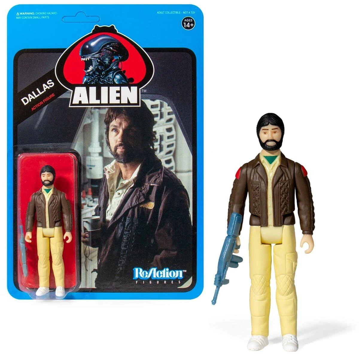 SUPER7 Alien ReAction Action Figure - Dallas (Blue Card) 3 SUPER7 Alien ReAction Action Figure - Dallas (Blue Card)