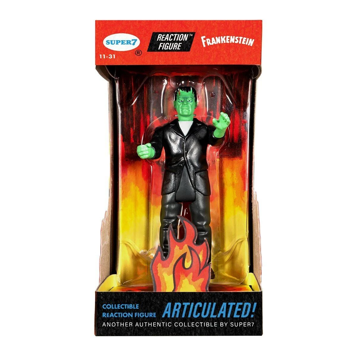 SUPER7 Universal Monsters ReAction Action Figure - Frankenstein (Fire Box) 5 SUPER7 Universal Monsters ReAction Action Figure - Frankenstein (Fire Box) - Image 3