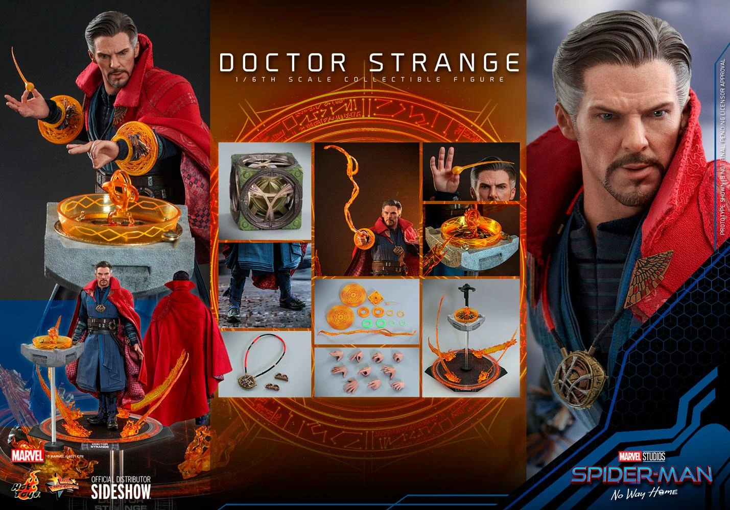 Doctor Strange - Spider-man No Way Home Marvel Hot Toys Collectibles 1/6 Scale Action Figure 7 Doctor Strange - Spider-man No Way Home Marvel Hot Toys Collectibles 1/6 Scale Action Figure - Image 5