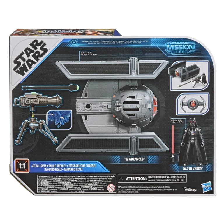 Hasbro Star Wars Mission Fleet Stellar Class Action Figure - Darth Vader With TIE Advanced 4 Hasbro Star Wars Mission Fleet Stellar Class Action Figure - Darth Vader With TIE Advanced - Image 2
