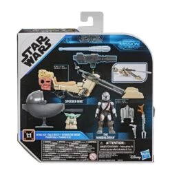 Hasbro Star Wars Mission Fleet Expedition Class Action Figure - The Mandalorian & The Child With Speeder Bike - Battle For The Bounty -Hasbro Store e96805l00 5010993749997 back 20 s