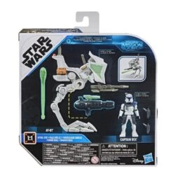 Hasbro Star Wars Mission Fleet Expedition Class Action Figure - Captain Rex With AT-RT Walker -Hasbro Store e96815l00 5010993750009 back 20 s
