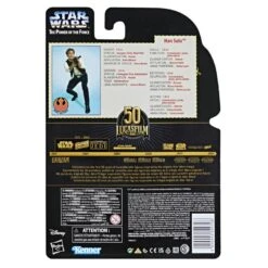 Hasbro Star Wars Black Series 50th Anniversary Power Of The Force Action Figure - Han Solo -Hasbro Store f32655l00 5010993899708 back 21 s
