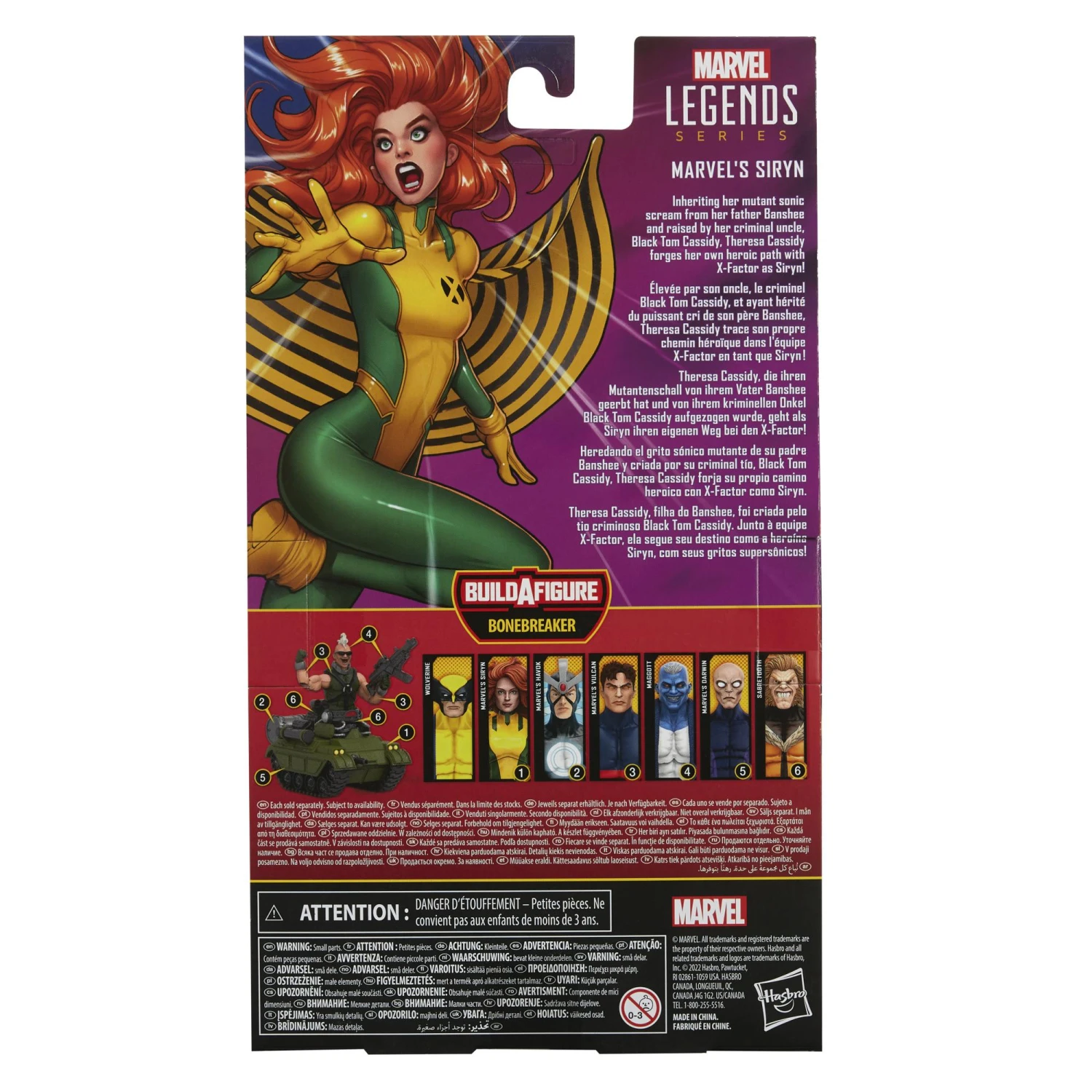 Hasbro Marvel Legends X-Men Action Figure Wave 5 - Marvel's Siryn 4 Hasbro Marvel Legends X-Men Action Figure Wave 5 - Marvel's Siryn - Image 2