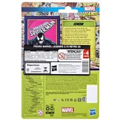 Hasbro Marvel Universe Retro 3.75 Inch Action Figure Wave 5 - Venom -Hasbro Store f3816xb00 5010993947553 back 22 s