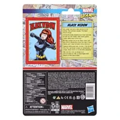 Hasbro Marvel Universe Retro 3.75 Inch Action Figure Wave 6 - Black Widow -Hasbro Store f38185l00 5010993954506 back 22 online 2000sq