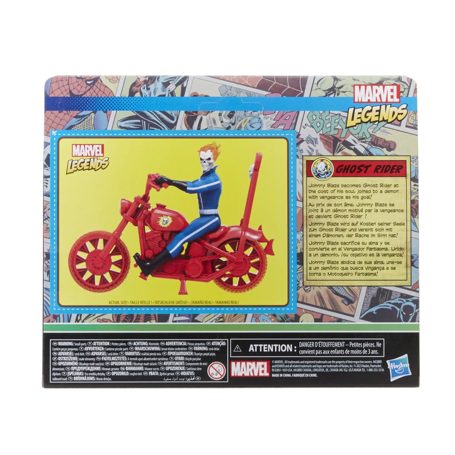 Hasbro Marvel Universe Retro 3.75 Inch Vehicle - Ghost Rider With Bike 5 Hasbro Marvel Universe Retro 3.75 Inch Vehicle - Ghost Rider With Bike - Image 3