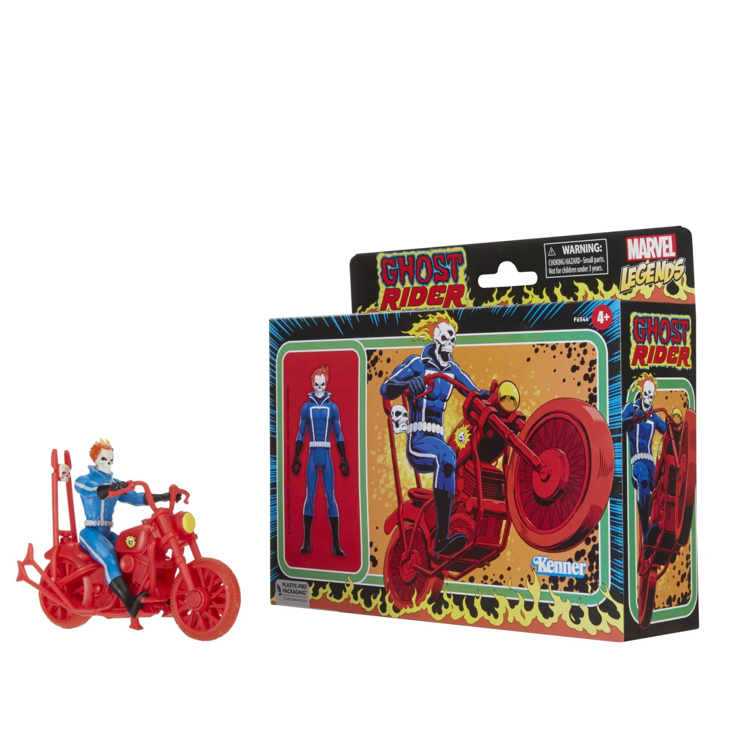 Hasbro Marvel Universe Retro 3.75 Inch Vehicle - Ghost Rider With Bike 3 Hasbro Marvel Universe Retro 3.75 Inch Vehicle - Ghost Rider With Bike