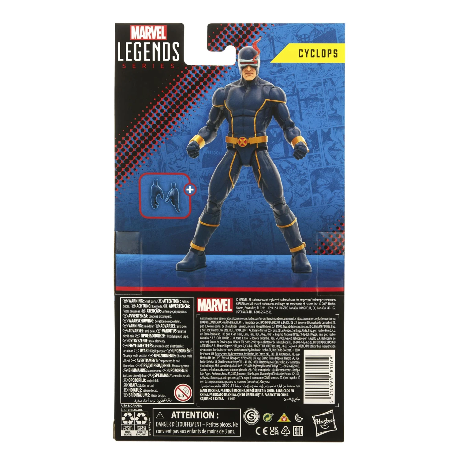 Hasbro Marvel Legends X-Men 6 Inch Scale Action Figure BAF Ch'od - Cyclops 8 Hasbro Marvel Legends X-Men 6 Inch Scale Action Figure BAF Ch'od - Cyclops - Image 6