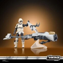 Hasbro Star Wars The Vintage Collection 3.75 Inch Scale Vehicle - Speeder Bike & Scout Trooper W/ Grogu -Hasbro Store f6883 prod sw vin charlie 003