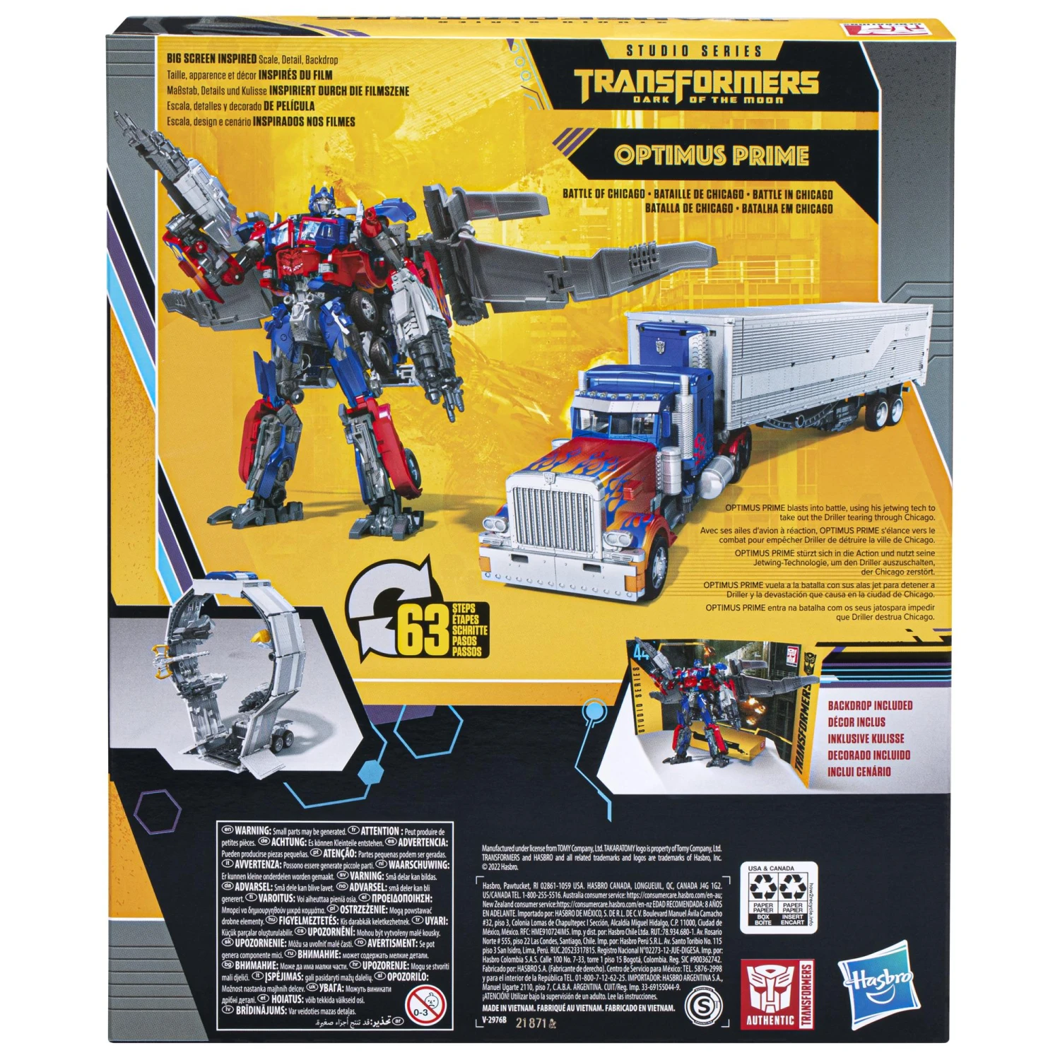 Hasbro Transformers Studio Series 44 Buzzworthy Bumblebee Leader Class Action Figure - Optimus Prime 7 Hasbro Transformers Studio Series 44 Buzzworthy Bumblebee Leader Class Action Figure - Optimus Prime - Image 5