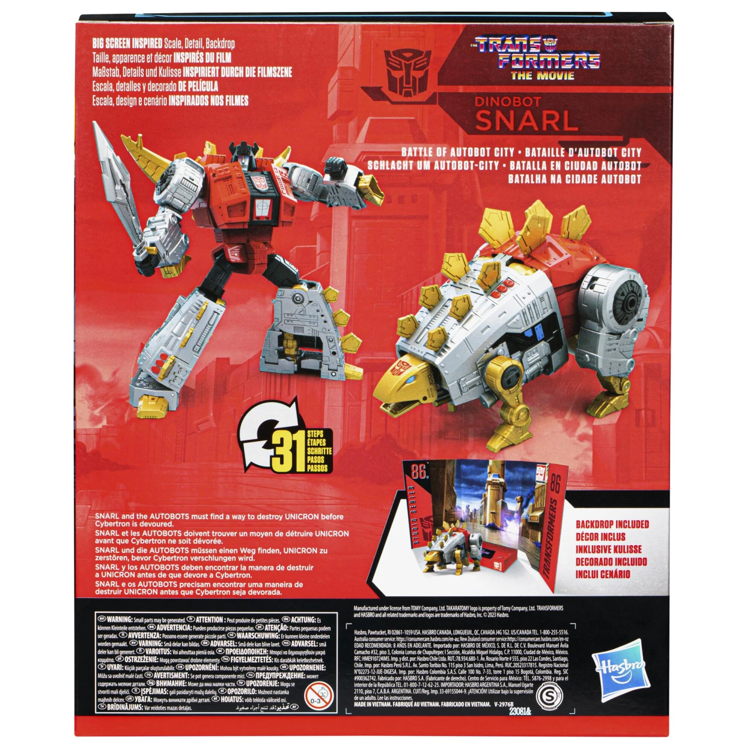 Hasbro Transformers Studio Series 86 Leader Class Action Figure - Dinobot Snarl 10 Hasbro Transformers Studio Series 86 Leader Class Action Figure - Dinobot Snarl - Image 8