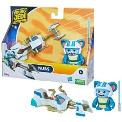 Hasbro Star Wars The Young Jedi Adventures Action Figures - Nubs With Speeder Bike