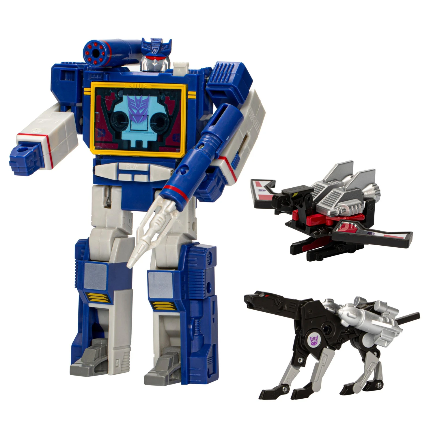 Hasbro *PRE-ORDER Transformers Retro 40th Anniversary Action Figure - G1 Decepticon Soundwave, Laserbeak & Ravage 5 Hasbro *PRE-ORDER Transformers Retro 40th Anniversary Action Figure - G1 Decepticon Soundwave, Laserbeak & Ravage - Image 3