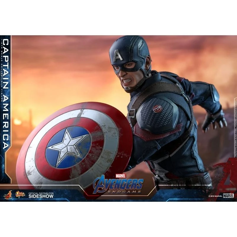 Captain America - Marvel Hot Toys Collectibles 1/6 Scale Action Figure 5 Captain America - Marvel Hot Toys Collectibles 1/6 Scale Action Figure - Image 3