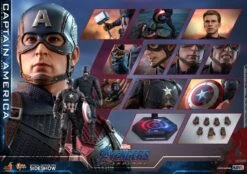 Captain America - Marvel Hot Toys Collectibles 1/6 Scale Action Figure 15 Captain America - Marvel Hot Toys Collectibles 1/6 Scale Action Figure -Hasbro Store ht904685 6