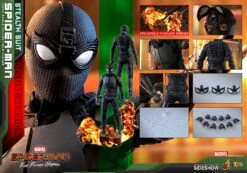 Spider-Man Stealth Suit Spider:Man Far From Home (Deluxe Version) - Marvel Hot Toys Collectibles 1/6 Scale Action Figure -Hasbro Store ht904858 6