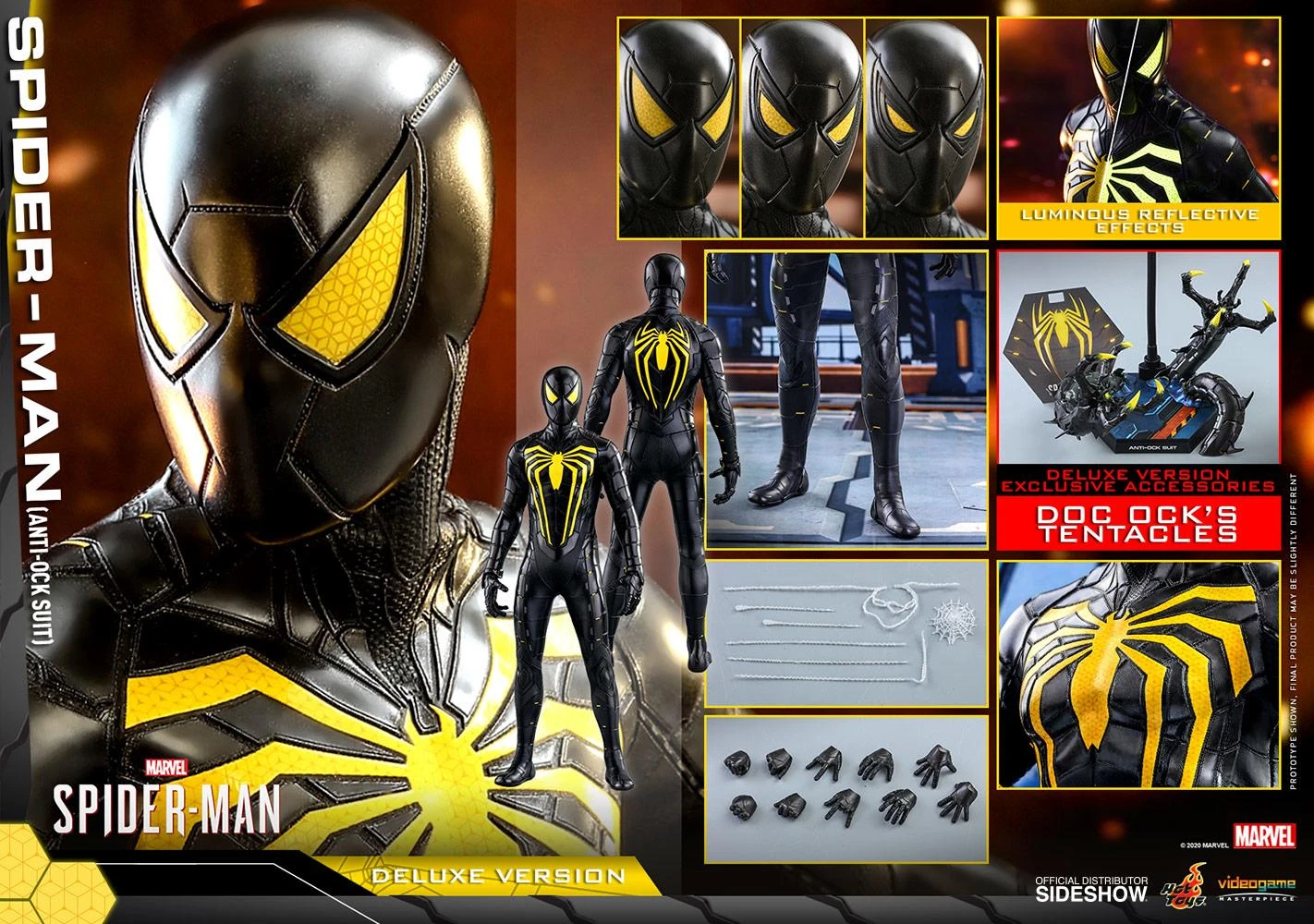 Spider-Man Anti-Ock Suit (Deluxe Version) - Marvel Hot Toys Collectibles 1/6 Scale Action Figure 9 Spider-Man Anti-Ock Suit (Deluxe Version) - Marvel Hot Toys Collectibles 1/6 Scale Action Figure - Image 7