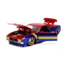 Jada Toys 1973 Mustang Mach 1 With Captain Marvel Figure Hollywood Rides 1:24 Scale Die Cast Vehicle -Hasbro Store ja31193 1 800x800 1