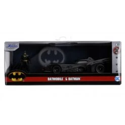 Jada Toys Batman - 1989 Batmobile With Batman Figure Hollywood Rides 1:32 Scale Die Cast Vehicle