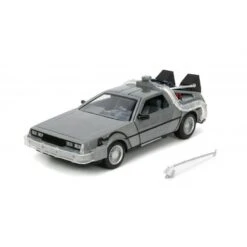 Jada Toys Back To The Future - DeLorean Time Machine With Lightning Conductor Pole 1:24 Scale Jada Hollywood Rides Die Cast Vehicle -Hasbro Store ja32911 2 800x800 1