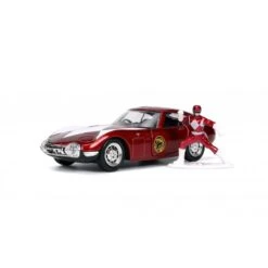 Jada Toys Power Ranger - 1967 Toyota 2000GT With Red Ranger Figure Hollywood Rides 1:32 Scale Die Cast Vehicle
