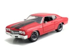 Jada Toys Fast & Furious - Dom's 1970 Chevrolet Chevelle SS 454 (Red/Black) Hollywood Rides 1:24 Scale Die Cast Vehicle