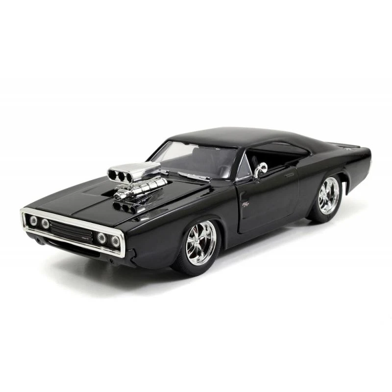 Jada Toys Fast & Furious - Dom's Charger RT (Glossy Black) Hollywood Rides 1:24 Scale Die Cast Vehicle 4 Jada Toys Fast & Furious - Dom's Charger RT (Glossy Black) Hollywood Rides 1:24 Scale Die Cast Vehicle - Image 2