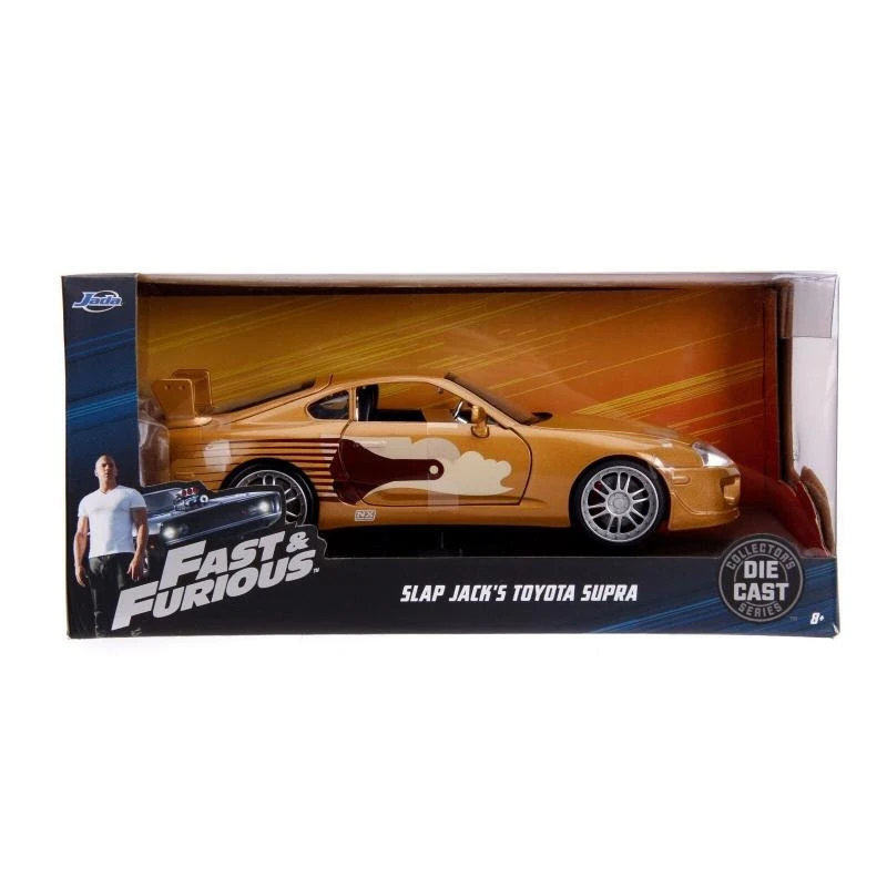 Jada Toys Fast & Furious - Slap Jack's 1993 Toyota Supra Turbo MKIV (Gold) Hollywood Rides 1:24 Scale Die Cast Vehicle 3 Jada Toys Fast & Furious - Slap Jack's 1993 Toyota Supra Turbo MKIV (Gold) Hollywood Rides 1:24 Scale Die Cast Vehicle