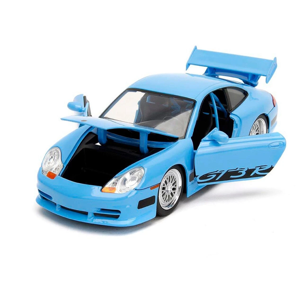 Jada Toys Fast & Furious - Brian's Porsche 911 GT3 RS (Blue) Hollywood Rides 1:24 Scale Die Cast Vehicle 5 Jada Toys Fast & Furious - Brian's Porsche 911 GT3 RS (Blue) Hollywood Rides 1:24 Scale Die Cast Vehicle - Image 3