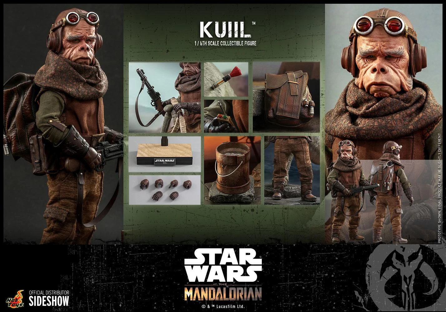 Kuiil (The Mandalorian) - Star Wars Hot Toys Collectibles 1/6 Scale Action Figure 6 Kuiil (The Mandalorian) - Star Wars Hot Toys Collectibles 1/6 Scale Action Figure - Image 4