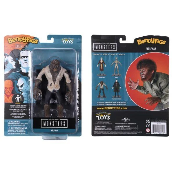 Noble Collection Universal Monsters Bendyfigs Action Figure - Wolfman 5 Noble Collection Universal Monsters Bendyfigs Action Figure - Wolfman - Image 3