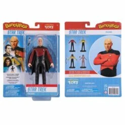 Noble Collection Star Trek: The Next Generation Bendyfigs Action Figure - Captain Picard -Hasbro Store nn1505 b w 600x600 1