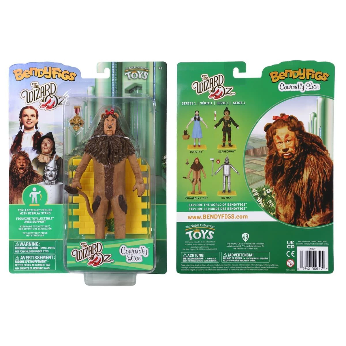Noble Collection The Wizard Of Oz Bendyfigs Action Figure - Cowardly Lion 5 Noble Collection The Wizard Of Oz Bendyfigs Action Figure - Cowardly Lion - Image 3