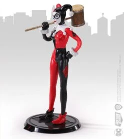 Noble Collection DC Bendyfigs Action Figure - Harley Quinn Jester -Hasbro Store nn4061d